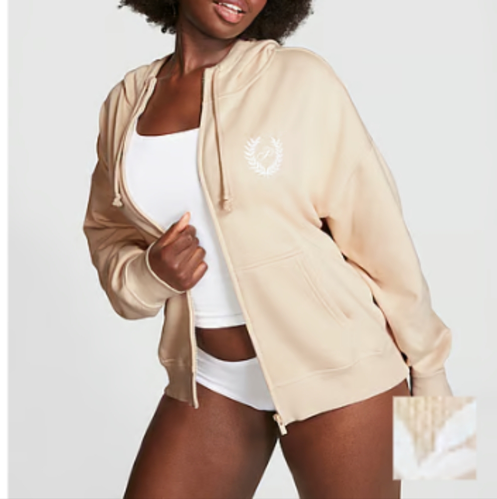 Pink Ivy Fleece Campus Crew Hoodie*